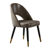 Nordic Modern Leisure Solid Wooden Design Handle Back Armchair Restaurant Dining Chair