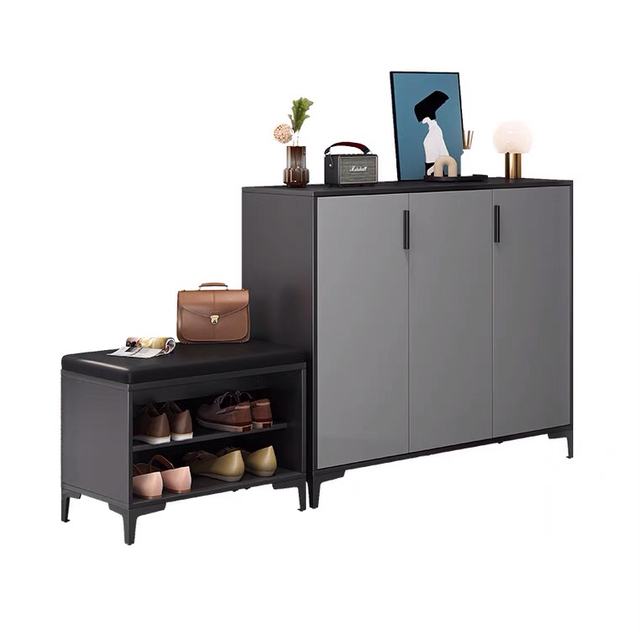 Free Standing Shoe Cupboard Storage Cabinet for Home Apartment Living Room Used Entryway