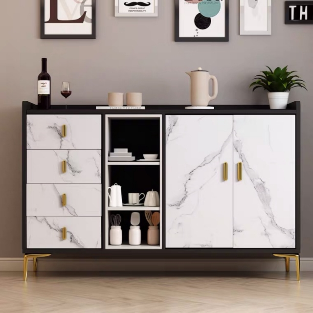 Wholesale wooden Home Furniture Dining Room Bedroom White Side Cupboard Storage Cubinet