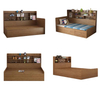 Luxury Multi Function Wooden Home Hotel King Queen Size Storage Bed UL-22BC105