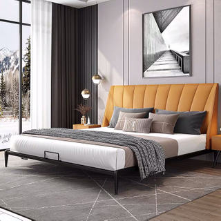 Wooden Furniture Bed Frame Bedroom Wooden Adjustable Double King Capsule Bed UL-22LV0172