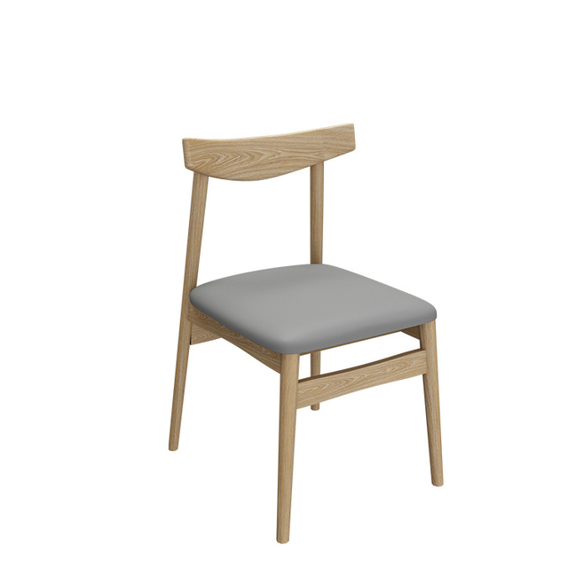 Farmhouse Furniture Natural Color Armless Dining Chair Walnut Wood Restaurant Chairs