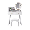 2023 New Makeup Vanity Table Set Modern Home Bedroom Dressing Vanity Table with Makeup Mirror