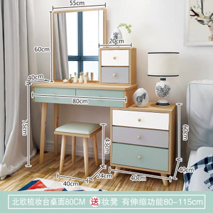 Hot Sell Home Bedroom Furniture Bedroom Dresser Vanity Table Make up Wooden Dressing Table