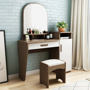 Modern Home Bedroom Furniture Vanity Hotel Room Folding Mirror Dresser