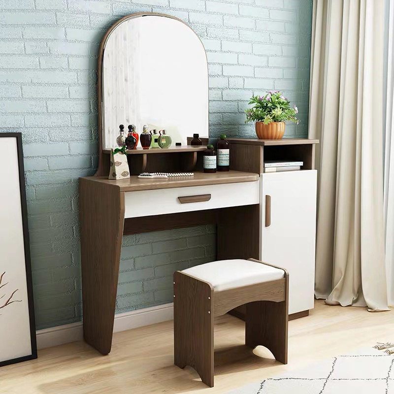 Modern Home Bedroom Furniture Vanity Hotel Room Folding Mirror Dresser