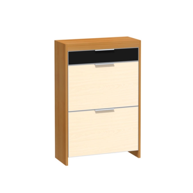 Cheap Price 4 Glass Door Wooden living room drawer Filling Cabinets Kitchen Shoe Cabinet