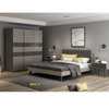 Wooden Modern Bedroom Furniture Sets Wood Single Double King Wall Storage Home Sofa Beds HX-8ND298