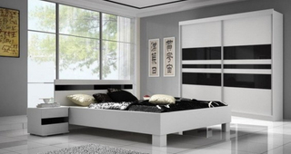 Wholesale Modern Wooden Hospital Bedroom Hotel Furniture King Double Beds with Wardrobe UL-9EU1035