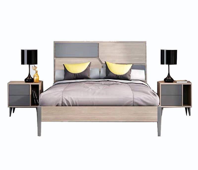 Wooden Furniture Bed Frame Bedroom Wooden Adjustable Double King Capsule Round Bed UL-9GD163