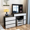  Modern Home Furniture OEM ODM Melamine Bedroom Set Cheap Makeup Customization Furniture Wooden Vanity Table