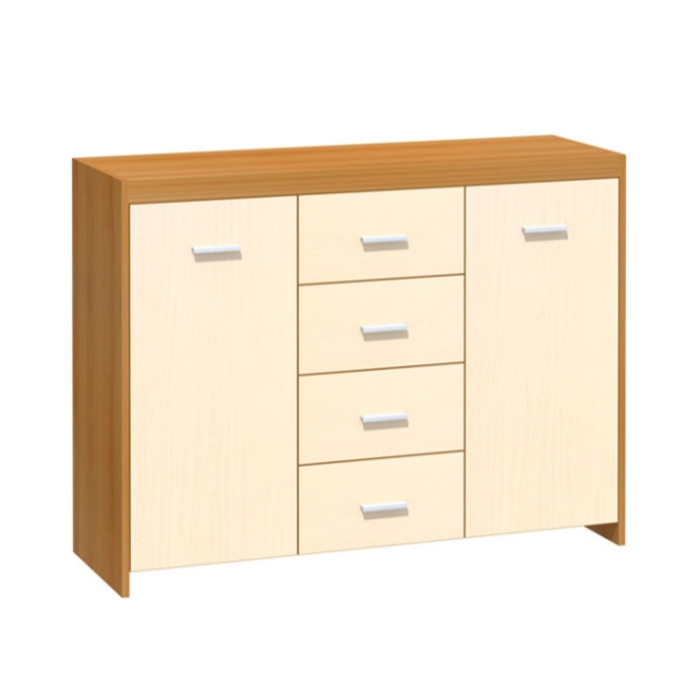 Cheap wholesale Modern Wooden Style Wholesale Living Room Furniture Open Storage side Cabinet with Drawers