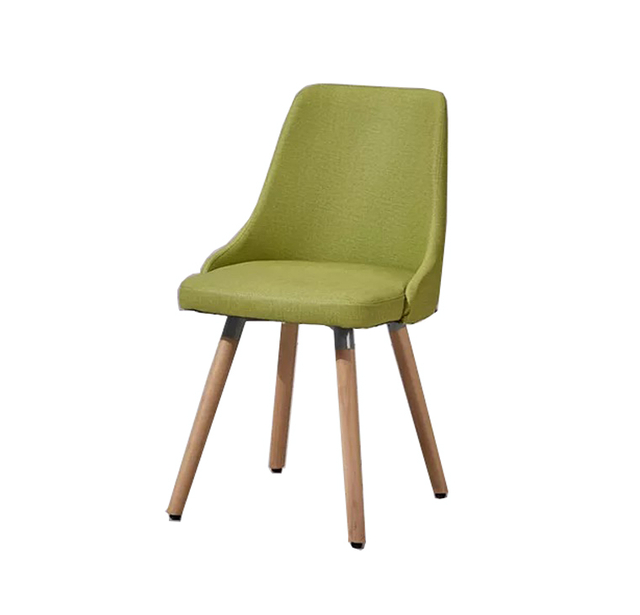 Hot Selling Fashion Fancy Fabric Plastic Wood Leg Dining Hotel Office Leisure Chair