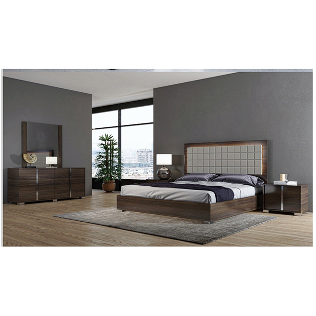 Wholesale Factory Price 5 Star Hotel Home Luxury Modern Design Wooden Bedroom Furniture Set UL-22NR8044