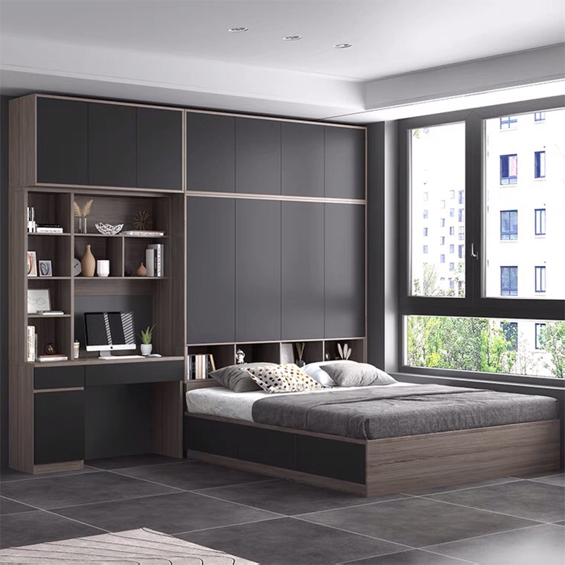 Modern Design MDF Wood Bed Customized Luxury Hotel Guest Room Bedroom Furniture Set UL-22NR61331