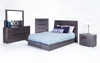 Modern Wooden Antique Office Melamine MFC Bedroom Furniture Set Wardrobe Double Adult King Beds with Mattress UL-9L0429