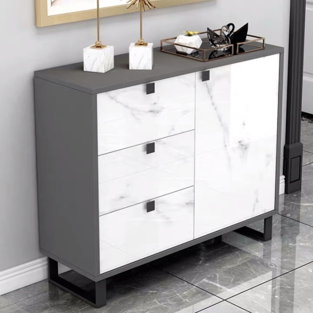 Office Kitchen Dining Room Wood Furniture Side Cabinet Sideboard Cupboard Organizer Plates Storage Cabinet