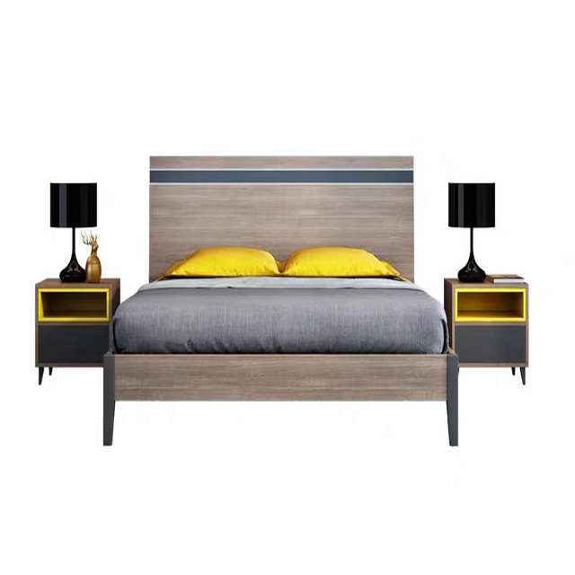 Wooden Furniture Bed Frame Bedroom Wooden Adjustable Double King Capsule Round Bed UL-9GD163