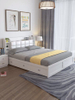 Custom OEM Factory Modern Home Furniture Genuine Leather Bedroom Furniture Fabric Bed UL-22LV0860