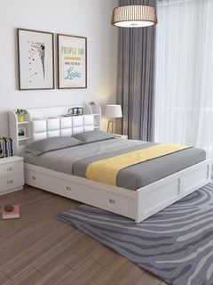 Wooden Modern Classic Design Home Hotel Furniture Set Double Single Bed UL-22LV0439