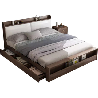 Modern Strong Nordic Solid Wood Wall Bed Home Hotel Wooden Bedroom Set for Living Room UL-22LV1997