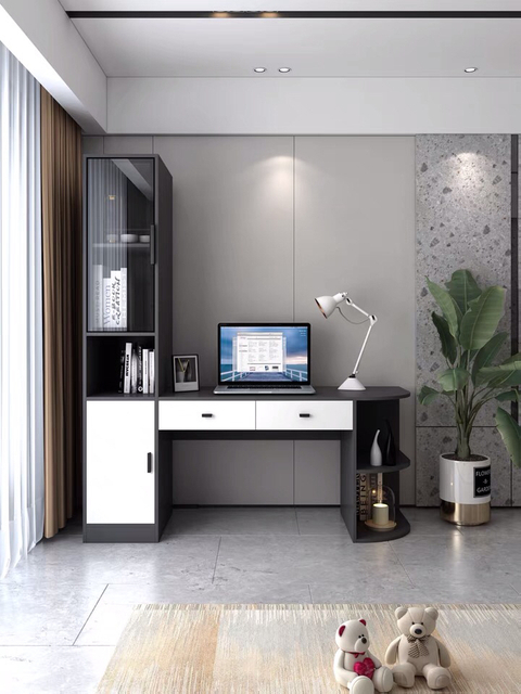 Customized Modern Kids Furniture Dressing Room Vanity Dresser Storage Table with Mirror