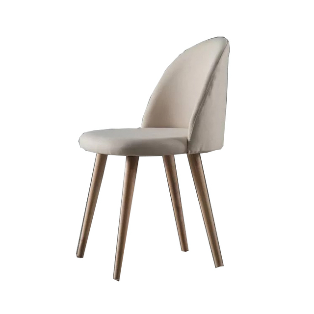 Nordic Modern Leisure Solid Wooden Design Handle Back Armchair Restaurant Dining Chair