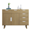 Latest Style Living Room Kitchen Furniture dining room Lockable 4-Door Storage Cabinet with 2-Drawers