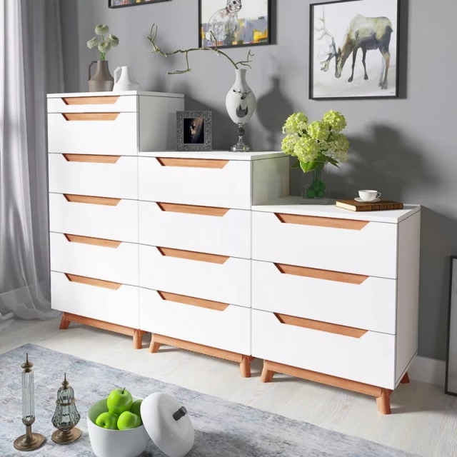 Luxury Storage Cabinet Simple Wooden living Dining Room furniture Sideboard Kitchen Cupboard