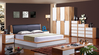 Foshan Customized Commercial Modern Complete Bed Room Furniture Luxury Bedroom Full Set UL_L603-