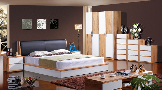 Custom Factory Modern 5 Star Hotel Room Luxury Interior Design Wooden Bedroom Furniture Set UL_L603