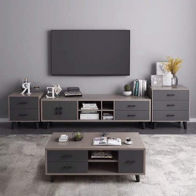 New Modern MDF Living Room Hotel Furniture Long Center Table Cabinet Wooden Wall TV Stand -UL-11N1313