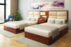 Factory Directly Wholesale Modern Wooden Bed Wardrobe Bedroom Set Hotel Furniture UL-9N0122