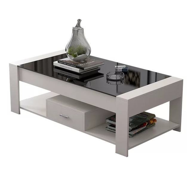 High Quality MDF Coffee Table Set Design Furniture Wooden TV Cabinet IMG_9167