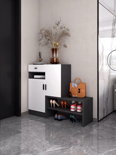 China Wholesale Home Hotel Living Room Furniture Shoe Rack Storage Shoe Cabinet with Bench