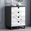 wooden Storage 3 Drawers White TV Stand Home Living Dining Furniture Sideboard Cabinet