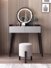 Light Luxury Dresser Dressing Table with Mirror and Stool Vanity Make up Table Bedroom Dressing Room Furniture