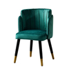 Foshan Living Room Chair Supplier Fabric Velvet Armchair Modern Wood Frame Accent Chair Furniture