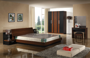 Foshan Factory Wholesale Price Latest Design 5 Star Modern Commercial Hotel Bedroom Furniture Set Double King Queen Size Villa Leather Bed UL_L8807