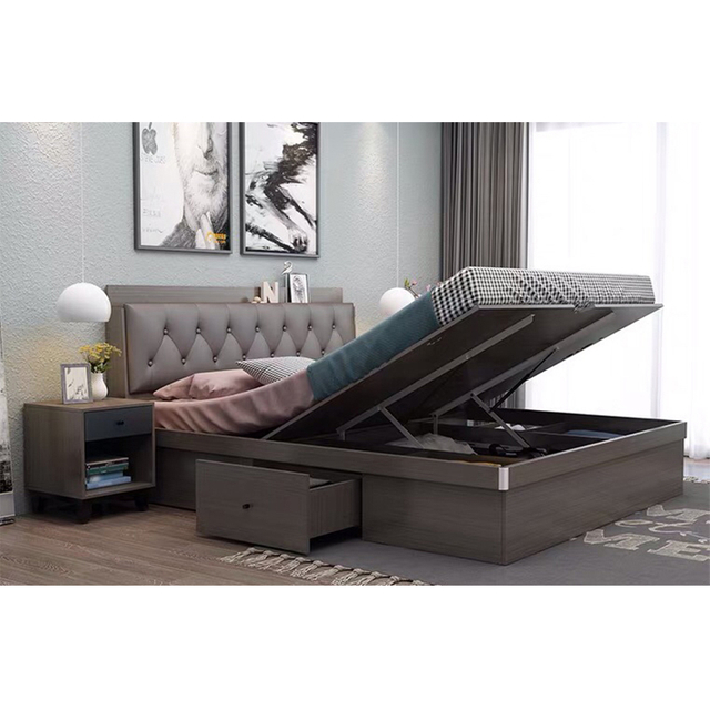 Indian Style Modern Customized Wooden Veneer Lacquer Hotel Bedroom Furniture for Four Seasons Hotel UL-22NR60951