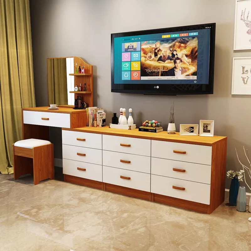 Africa Style Home Bedroom Furniture Storage Dresser Cabinet Drawers Chest Wooden MDF Dresser