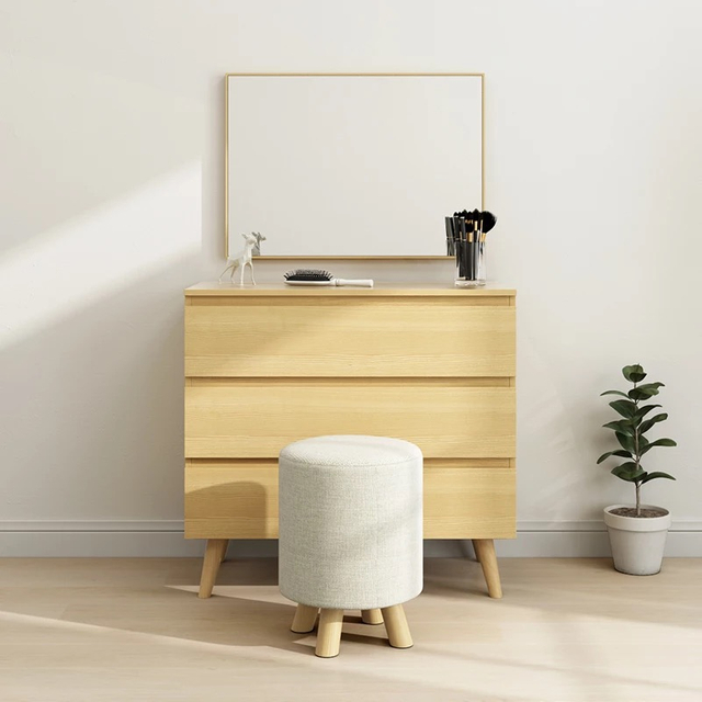 Nice Design From Factory Modern Wooden Dressing Table Dresser with Mirror and Drawers