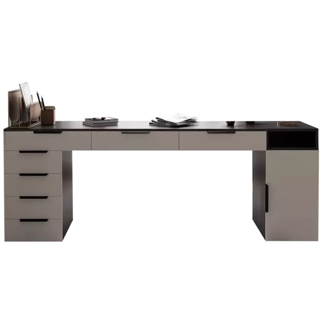 Italian Home Corner Dressing Table with Storage Bookshelf Home Study Computer Desk for Bedroom