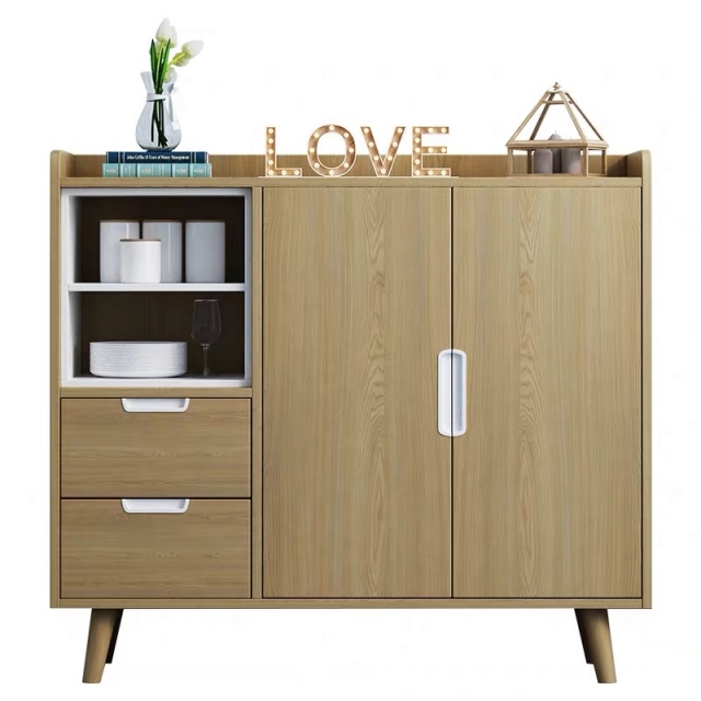 wooden Living Furniture Sets Modern Table Cabinet Dining Home Drawer Storage Cabinet
