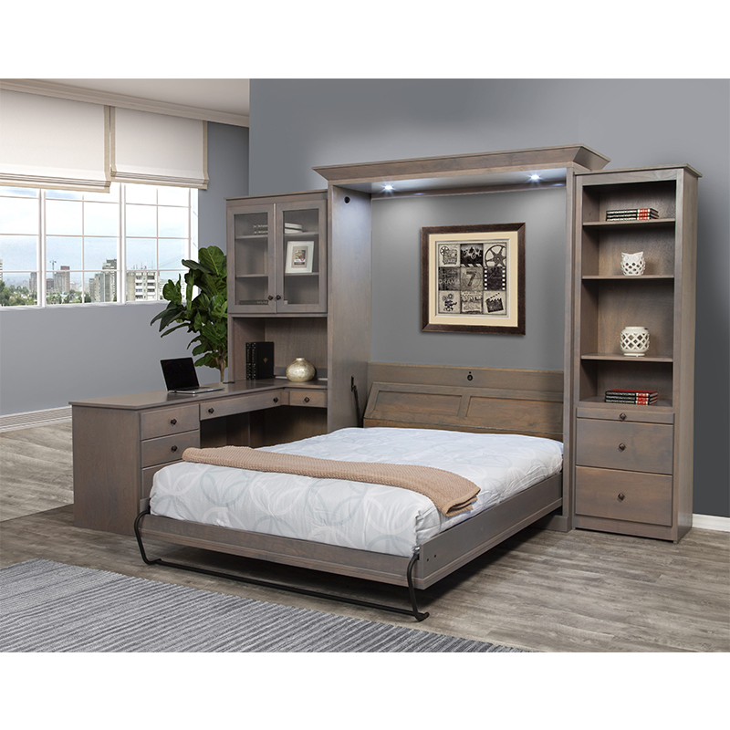 Modern Customization Leather Wooden Double Kids Bed Hotel Home Bedroom Furniture Sets UL-22NF0304