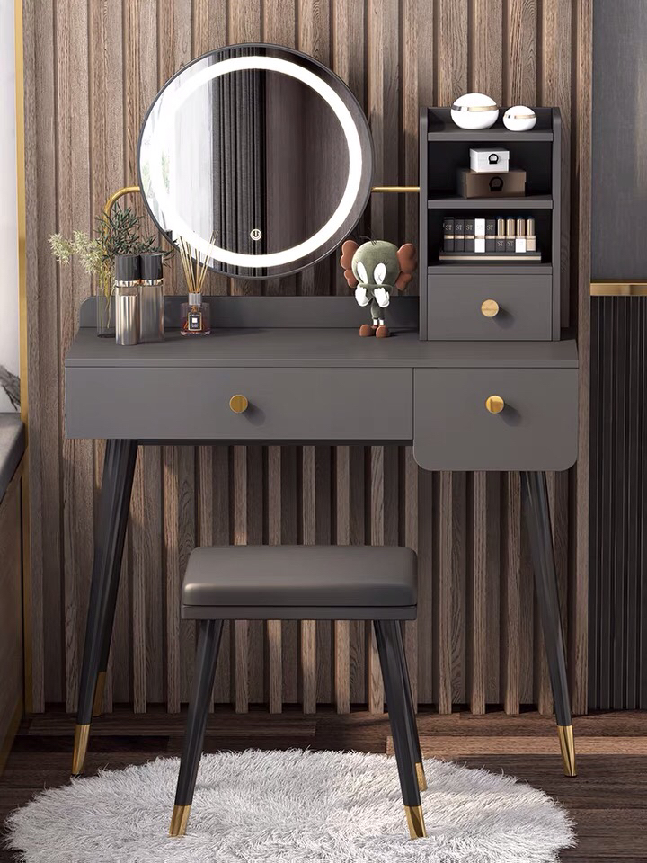 Simple Small Light Luxury Makeup Table Storage Cabinet Integrated Dressing Desk