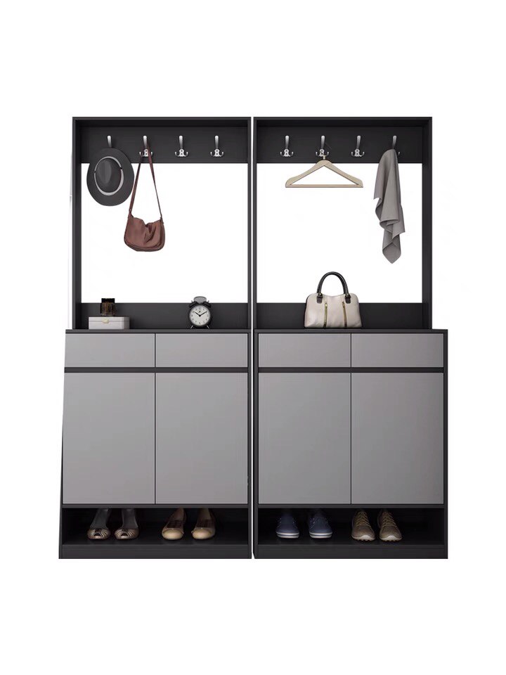 New Design Indoor Storage Wooden Living Room Customized Size Shoe Rack Cabinet MDF Storage Cabinets