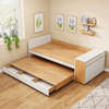 Wholesale Bedroom Child Safety MDF Wooden Designs Kids Single Double Sleeping Bed Furniture UL-9N0105.1