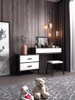 Italian Style Minimalist Hotel Apartment Bedroom Furniture Modern Luxury Drawer Mirror Dressing Table 
