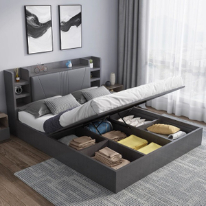 Wooden Hotel Drawer king Size Bedroom Furniture Mdf Storage Box Double king Size Bed 